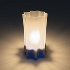 clear + transparent blue