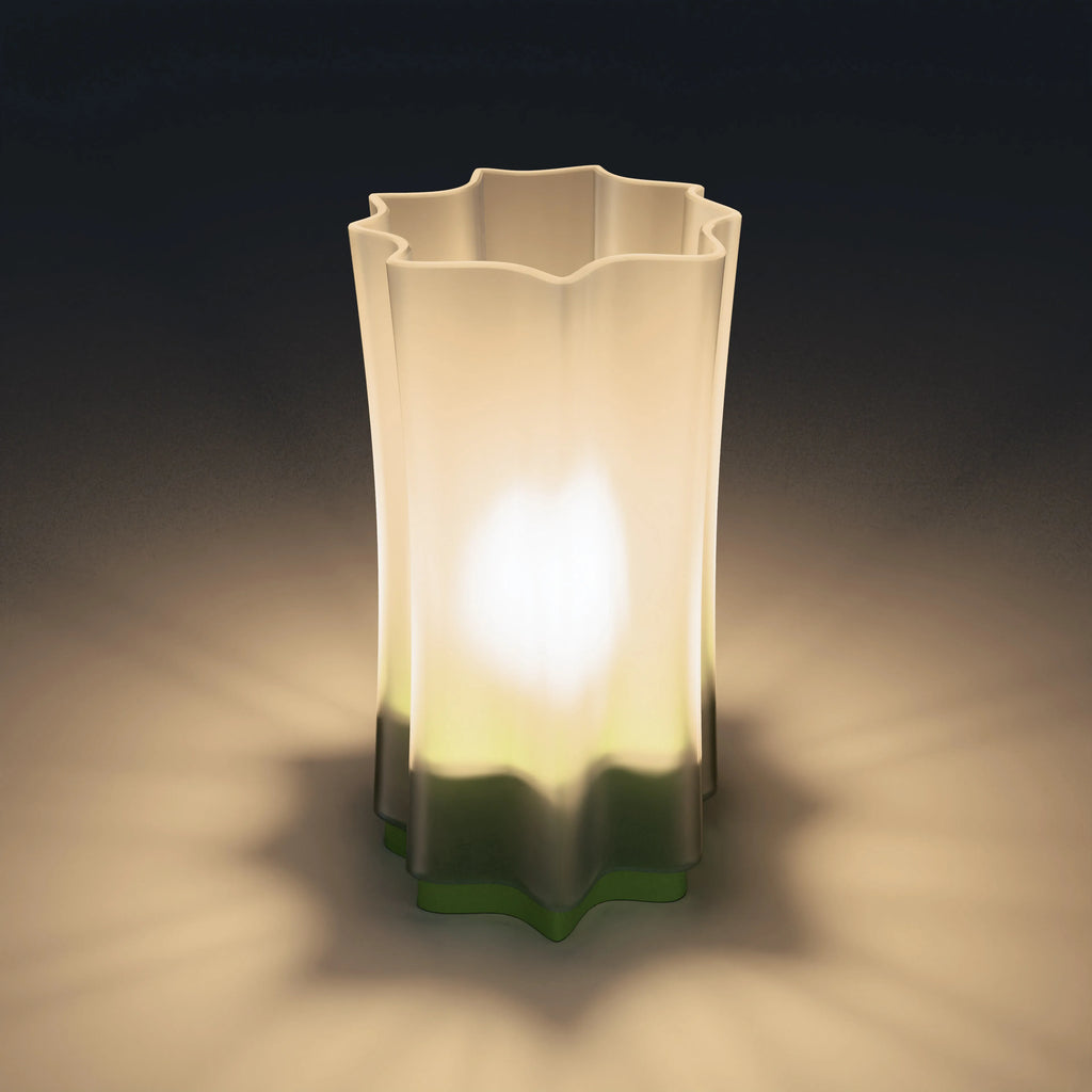 clear + transparent olive green