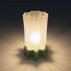 clear + transparent olive green