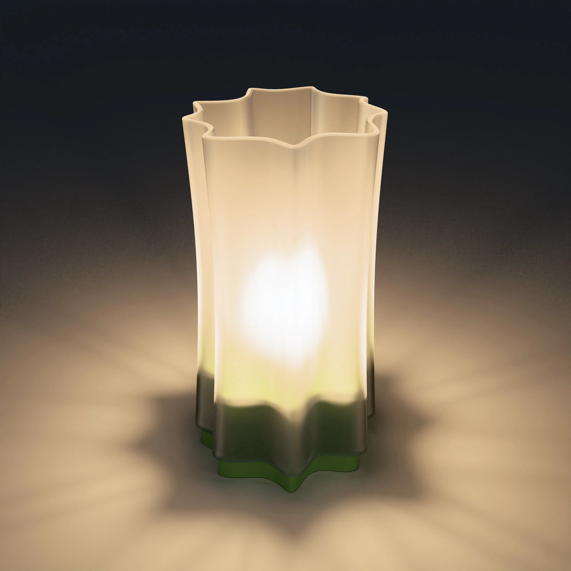 clear + transparent olive green