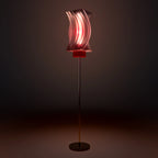 translucent black + red