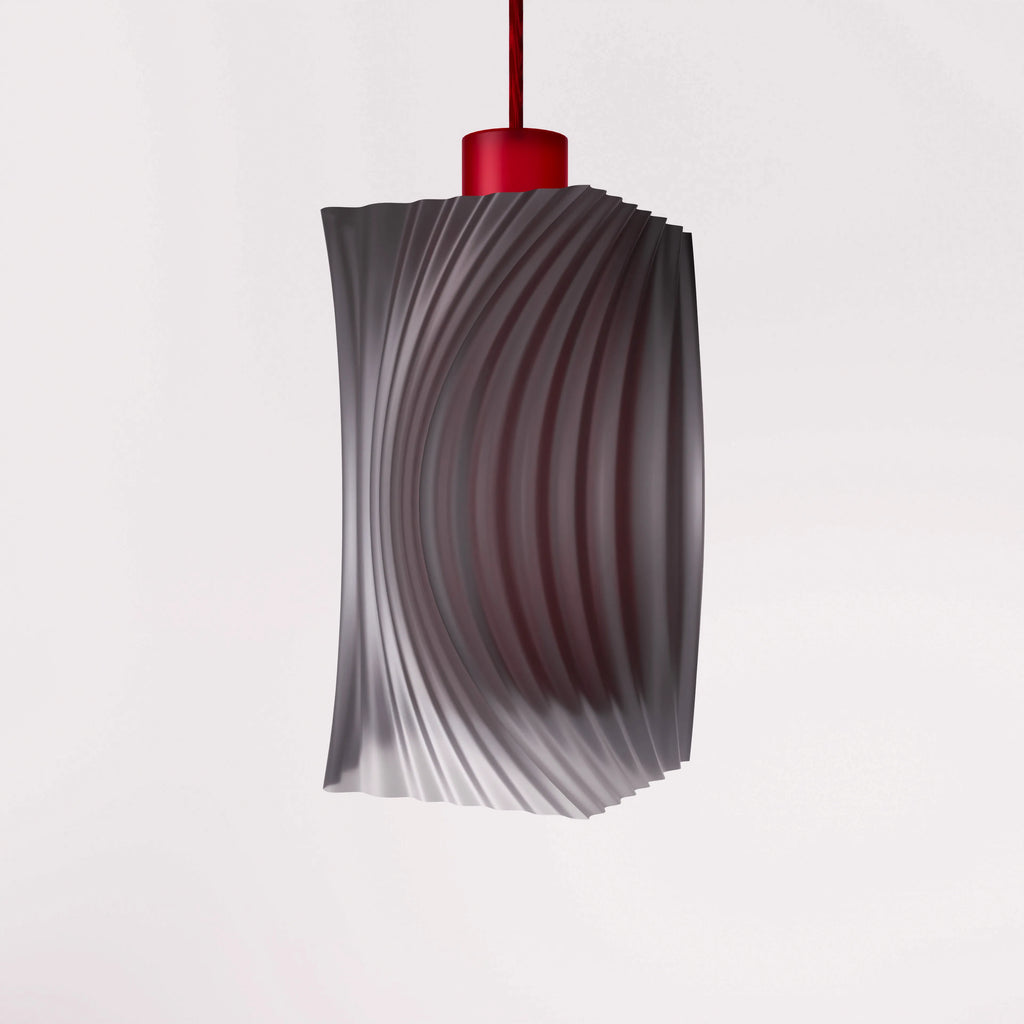 translucent black + red