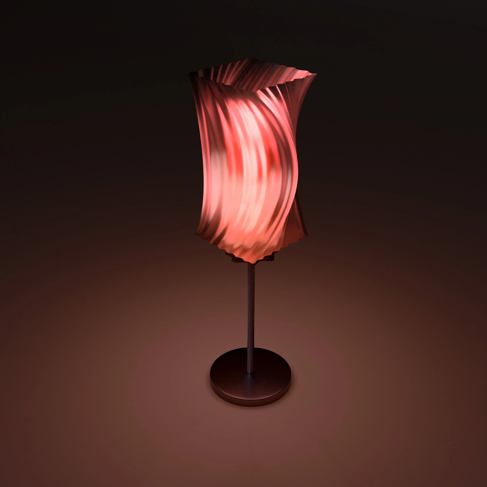 translucent black + red